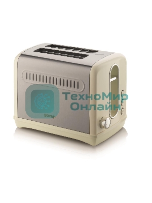 Тостер Gorenje T1100CLI 860Вт бежевый/серебристый