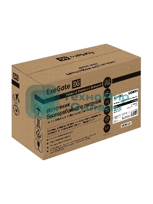 Источник бесперебойного питания ExeGate Power Smart ULB-1000.LCD.AVR.4C13.RJ.USB 1000VA/550W, LCD, AVR, 4*C13, RJ45/11,USB, черный