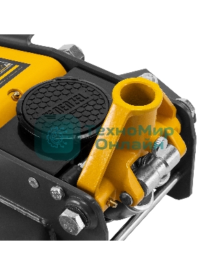 Домкрат гидравлический подкатной Denzel 2/3 т, 98-770 мм, быстрый подъем, низ. подхват, проф, SUV