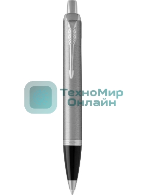 Ручка шариковая Parker IM Essential K319 (CW2143631) Brushed Metal CT, M, синие чернила, подарочная коробка