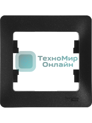 Рамка 1-м Glossa антрацит SchE GSL000701