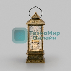 Декоративный светильник Neon-night Снеговик с эффектом снегопада и подсветкой, 10,5х10,5х28,5 см, питание 4хААА (не в комплекте) и USB