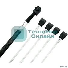 Кабель SFF-8643/4SATA-0.8M