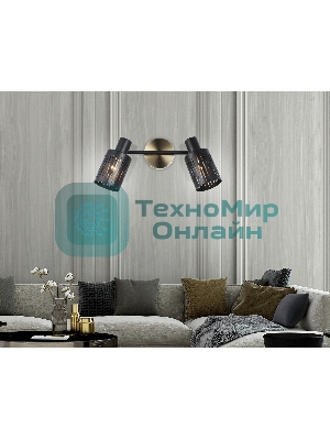 Светильник Ambrella light TR8668/2 BK/SB чёрный/бронза E14/2 max 60W 360*100*190
