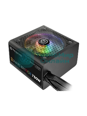Блок питания Thermaltake Smart PS-SPR-0750NHSABE-1, 750Вт, 80 PLUS Bronze, 120мм, черный