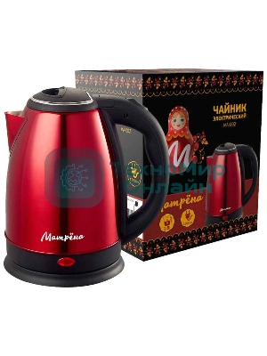 Чайник электрический Матрена MA-002 электрический (1,8 л) стальной красный