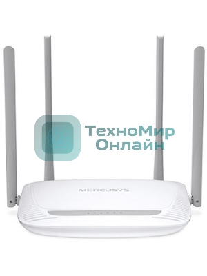 Беспроводный маршрутизатор Mercusys MW325R, 300 Мбит/с,4 порта 100 Мбит/с, 4 фиксированных антенны
