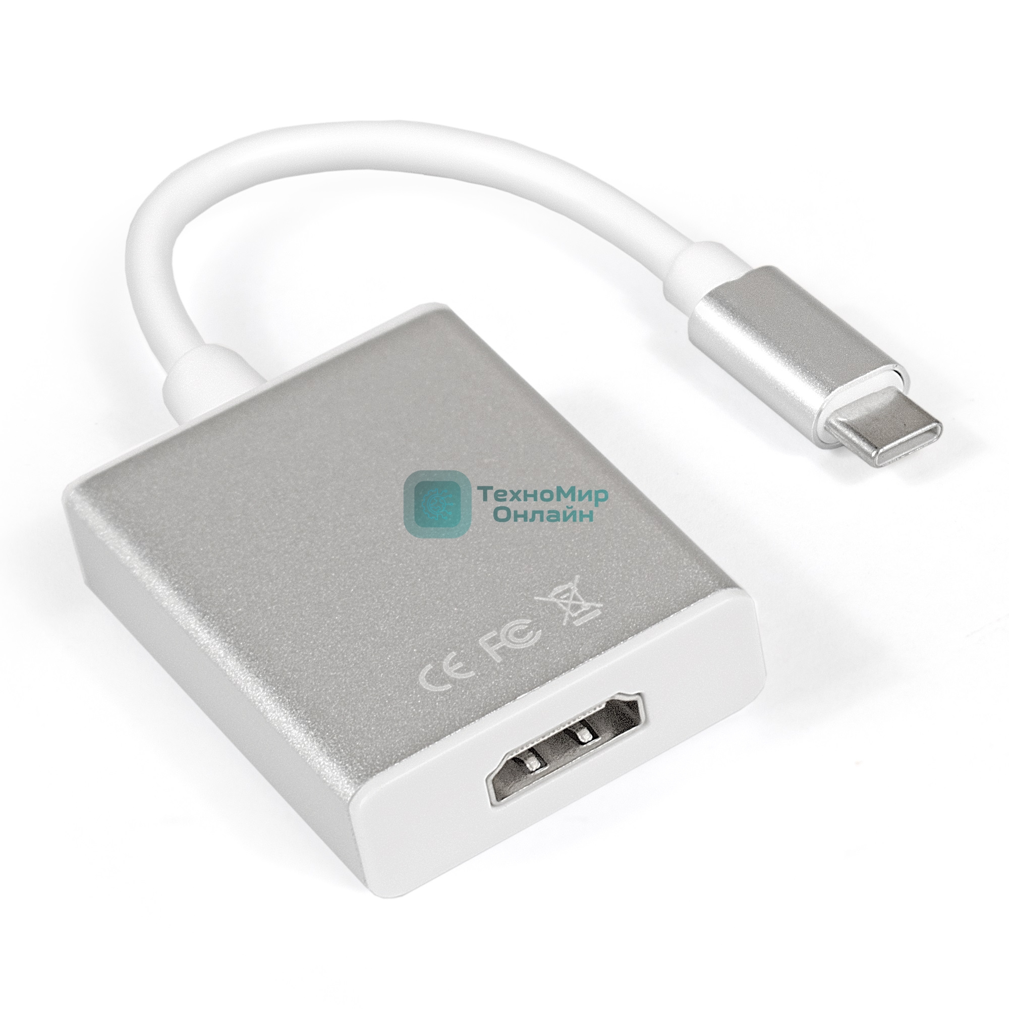 Кабель-адаптер ExeGate EX284937RUS Type C-HDMI ExeGate EX-CM-HDMIF-0.15 (USB Type C/19F, 0,15м)
