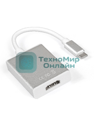 Кабель-адаптер ExeGate EX284937RUS Type C-HDMI ExeGate EX-CM-HDMIF-0.15 (USB Type C/19F, 0,15м)