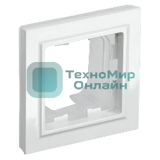 Рамка 1-мест. IEK BRITE IP44 РУ-1-БрБ-44 белый