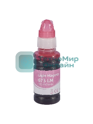 Контейнер с чернилами Sakura C13T67364A (673 LM) для Epson, светло-пурпурный, 5400 к., 70 мл.