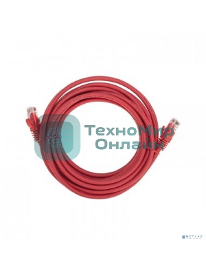 Патч-корд U/UTP Rexant cat.6, RJ45-RJ45, неэкранированный, 26AWG, LSZH, красный, 5 м