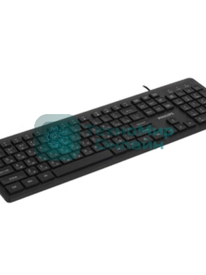 Клавиатура Philips SPK6264 проводная, USB Type-A, чёрный