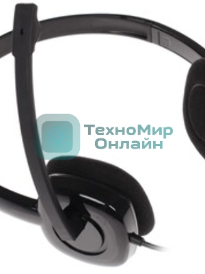 Гарнитура Logitech H151 чёрный, проводная, 3.5 мм