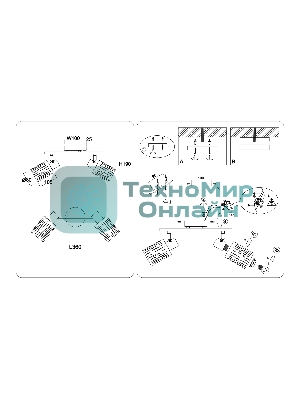 Светильник Ambrella light TR8668/2 BK/SB чёрный/бронза E14/2 max 60W 360*100*190