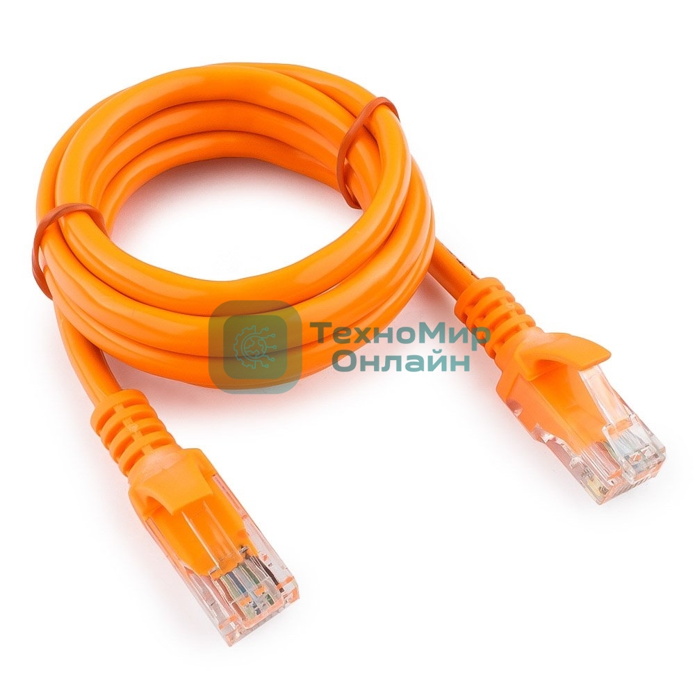Патч-корд UTP Cablexpert cat.5e, 1м, литой, многожил. оранжевый