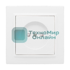 Розетка 1-м СП Минск 10А защ. шторки без заземл. бел Basic EKF ERR10-022-100