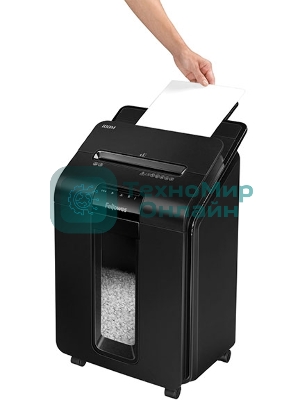 Шредер Fellowes AutoMax 100M (секр.P-4)/фрагменты/100лист./23лтр./скрепки/скобы/пл.карты