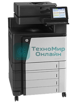 МФУ лазерное HP Color LaserJet Enterprise Flow M880z (A2W75A#B19), A3, цветной, печ. до 46 стр/мин., скан. до 70 стр/мин. (ч/б) 68 стр/мин. (цвет), 1200 x 1200 dpi (печать) 600x600dpi (скан.), USB, RJ-45