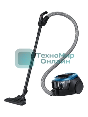 Пылесос Samsung VC18M31A0HU голубой, 380/1800 Вт, уборка сухая, пылесборник контейнер 2 л