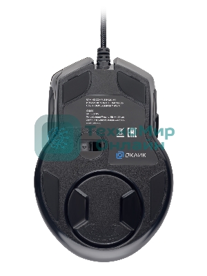 Мышь проводная GMNG XM007 черный/красный, 10000 dpi, USB, кнопки - 7