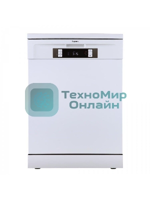 Посудомоечная машина Бирюса DWF-614/6 W, белый, 59.8 см, 14 компл., 49 дБ, класс A++