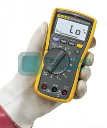Мультиметр FLUKE 117цифровая 600мА Диод тест черный, желтый 0,55кг