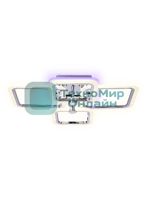 Потолочный светодиодный светильник FA534/2+2 CH хром 105W 580*420*130 (ПДУ РАДИО 2.4G)