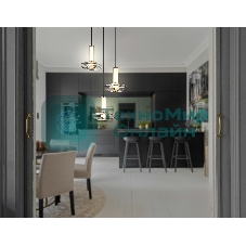Подвесной светодиодный светильник Ambrella light LH31012/3 GR/SM серый/дымчатый 35W 3000K D450*1790