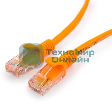 Патч-корд UTP Cablexpert cat.5e, 1м, литой, многожил. оранжевый