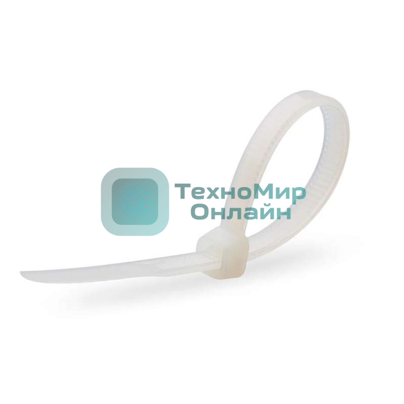 Нейлоновые стяжки Fortisflex КСС 3х100 мм белый 100 штук