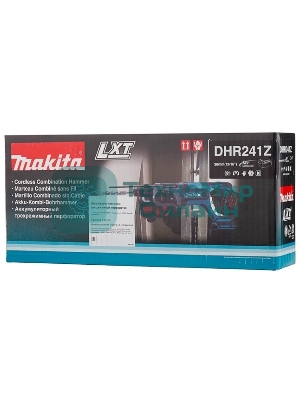 Перфоратор Makita DHR241Z аккумуляторный SDS+ [DHR241Z 18В,Li-ion,3реж,1.9Дж,0-4000у\м,3.5кг,кор,б\акк и з\у,совместим с 4 Ач Li-ion