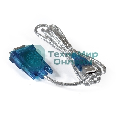 Кабель-адаптер ExeGate EX284950RUS USB 2.0-RS232 ExeGate EX-UAS-0.8 (Am/DB9M, 0,8м, крепеж разъема - винты)