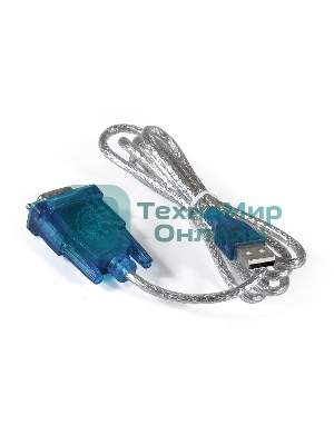 Кабель-адаптер ExeGate EX284950RUS USB 2.0-RS232 ExeGate EX-UAS-0.8 (Am/DB9M, 0,8м, крепеж разъема - винты)