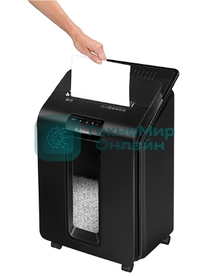 Шредер Fellowes AutoMax 100M (секр.P-4)/фрагменты/100лист./23лтр./скрепки/скобы/пл.карты