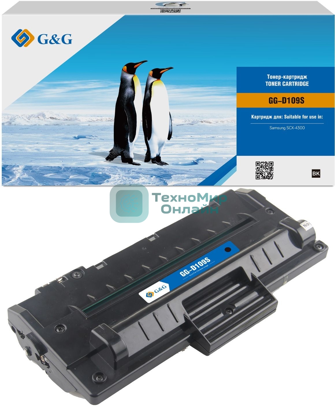 Картридж лазерный G&G GG-D109S черный (2000 стр.) для Samsung SCX-4300