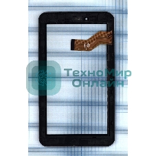 Сенсорное стекло (тачскрин) для Irbis TX74. черное с рамкой