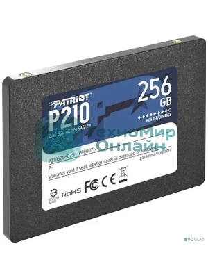 Накопитель SSD Patriot P210, 256Gb, SATA III, 2.5