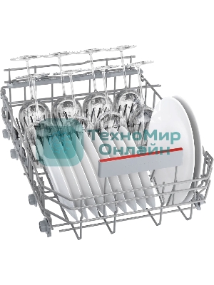 Встраиваемая посудомоечная машина Bosch SPV6EMX76Q, серебристый, 44.8 см, 10 компл., 44 дБ, класс A+++