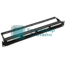 Патч-панель UTP 24хRJ-45 кат.6 1U 19дюйм SUPRLAN 10-0427