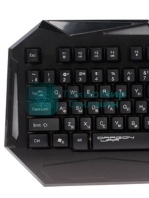 Клавиатура Qumo Dragon War Spirit проводная, USB Type-A, чёрный