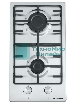Газовая варочная панель Maunfeld EGHS.32.3ES/G, 2 конфорки, нержавеющая сталь