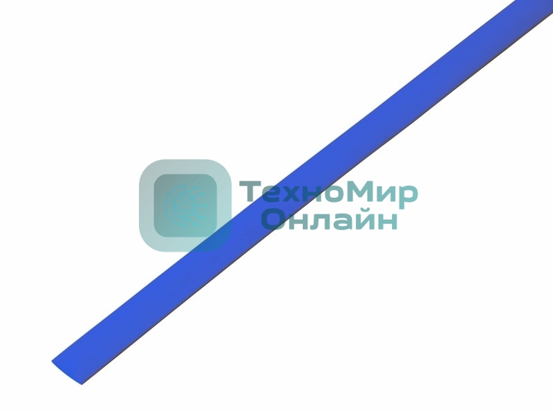 Трубка термоусадочная Rexant 6.0/3.0 1м син.