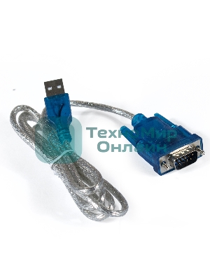 Кабель-адаптер ExeGate EX284950RUS USB 2.0-RS232 ExeGate EX-UAS-0.8 (Am/DB9M, 0,8м, крепеж разъема - винты)