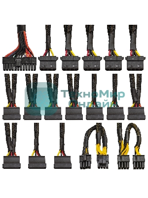 Блок питания серверный 1000W ExeGate ServerPRO-1000ADS (ATX, APFC, КПД 82% (80 PLUS), 2x8см fans, 24pin, 2x(4+