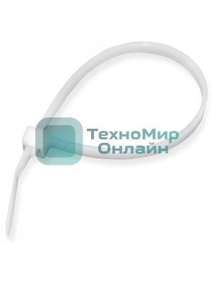 Стяжка нейлоновая Hyperline GTR-200STC открывающаяся, безгалогенная (halogen free), 200x4.8 мм (100 шт)