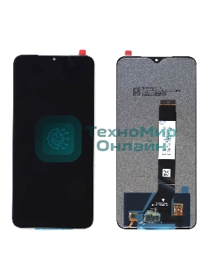 Дисплей для Xiaomi Poco M3, Redmi 9T (IPS) черный