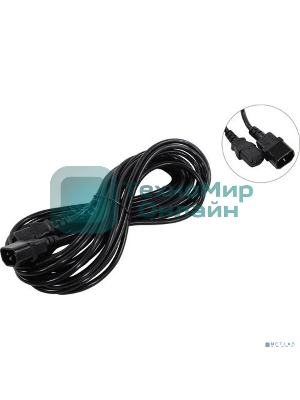 Кабель монитор-компьютер (UPS->уст-во) ExeGate Power EC-10P (С13->С14) VDE-250V-3*0,75-CU, 10A, 10м