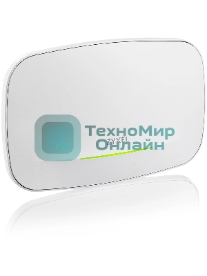 Точка доступа Zyxel NebulaFlex NWA130BE, WiFi 7, 802.11a/b/g/n/ac/ax/be (2,4 и 5 ГГц), MU-MIMO, антенны 2x2, до 688+4320 Мбит/с, 2xLAN 2.5GE, PoE