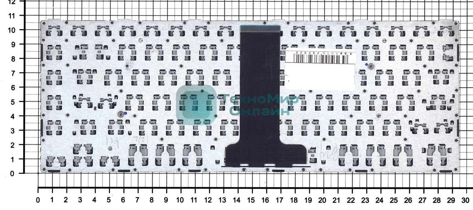 Клавиатура для ноутбука Toshiba Satellite C40-B черная с рамкой